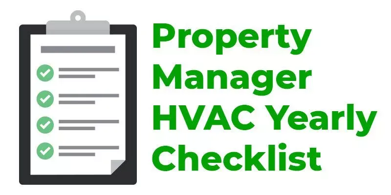 commercial property manager hvac yearly checklist